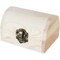 6 Pieces Small Wooden Boxes with Hinged Lid, Front Clasp - Unfinished Paintable Treasure Box for DIY Arts & Crafts, Halloween, Pirate Birthday Party (2.8 x 3.9 x 2.4 in)